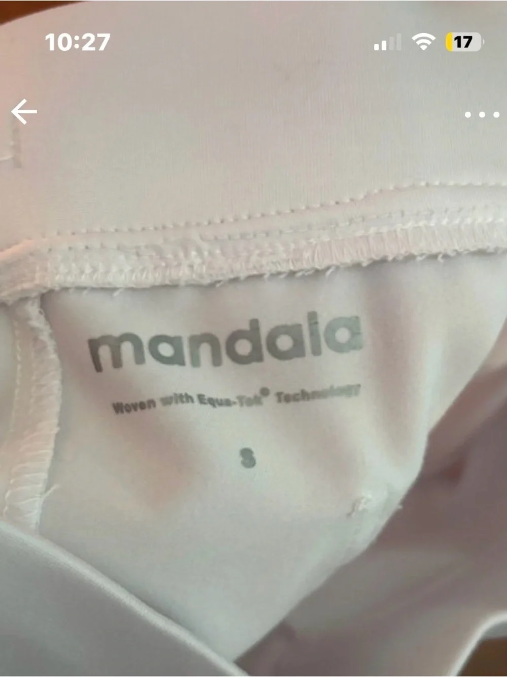 Mandala White Jogger style scrub pants